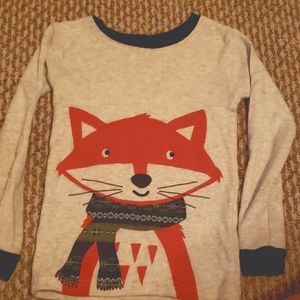 Boys Size 5 Long Sleeve Fox Shirt
